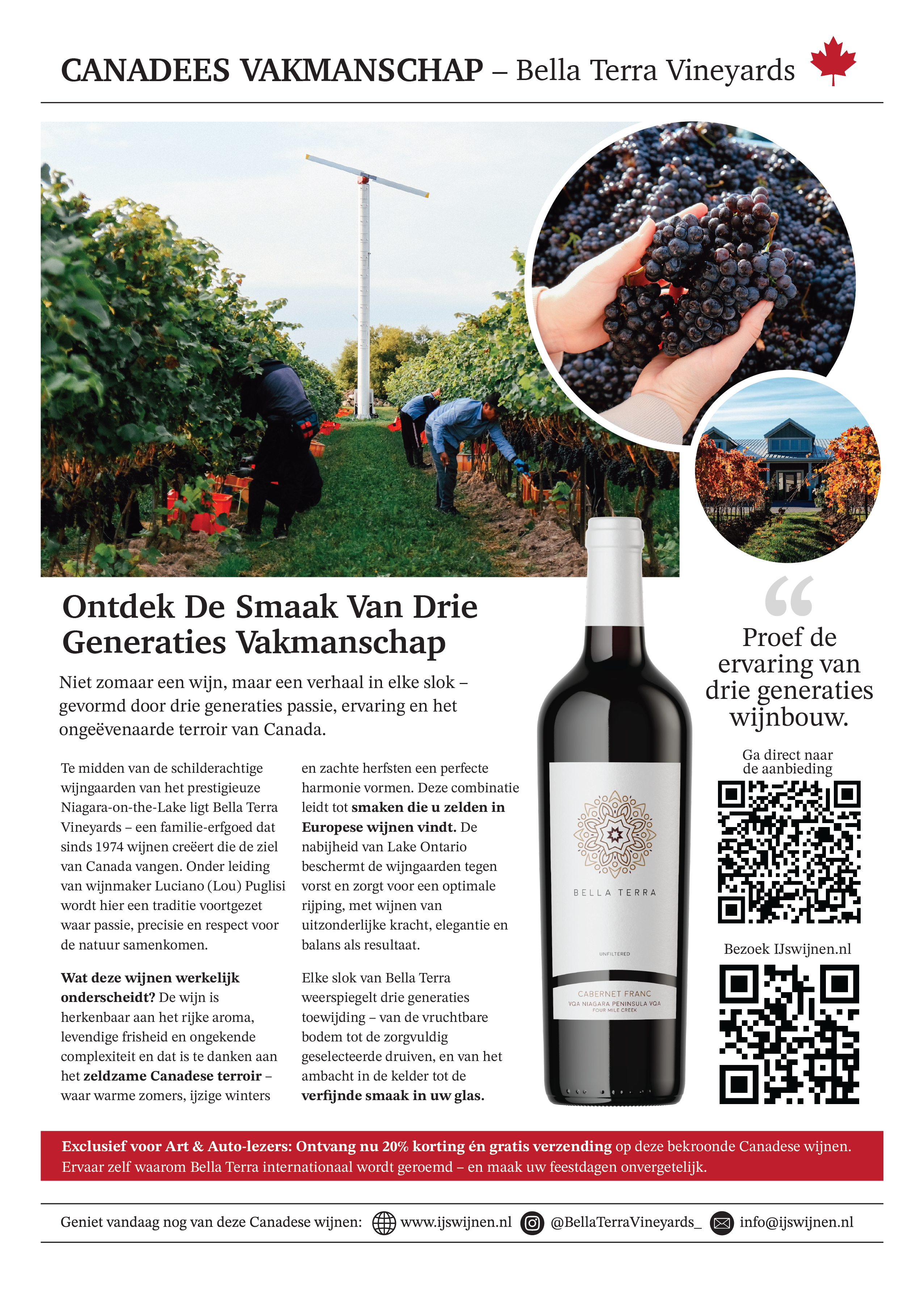 Ontdek de Smaak van Drie Generaties Vakmanschap – Bella Terra Vineyards