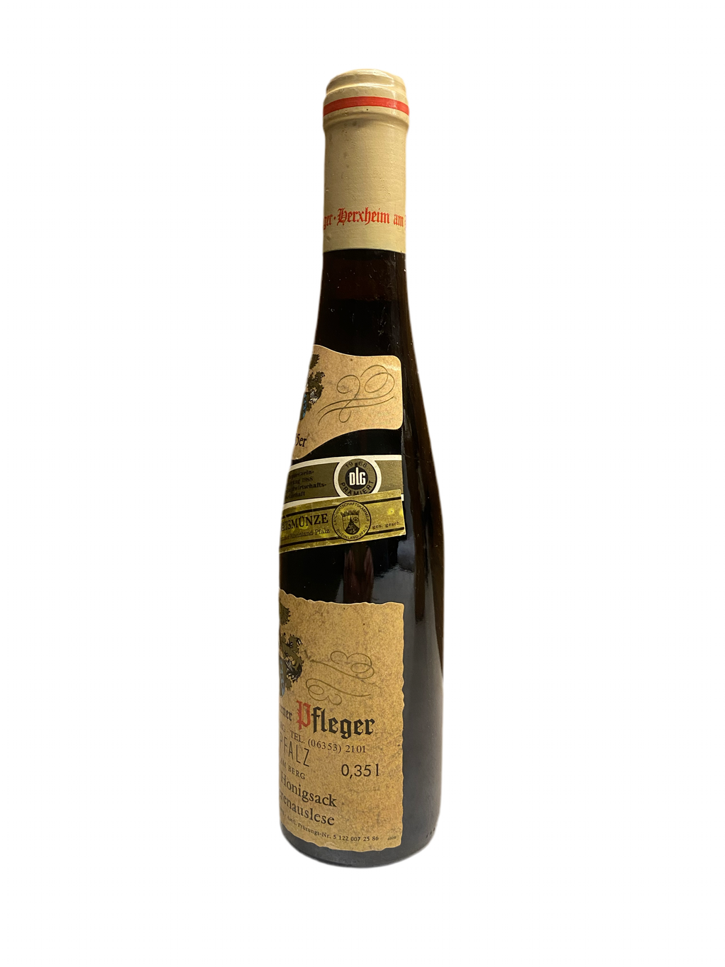 Zeer exclusief Weingut Werner Pfleger Herxheimer Honigsack Riesling Beerenauslese 1985 IJswijnen