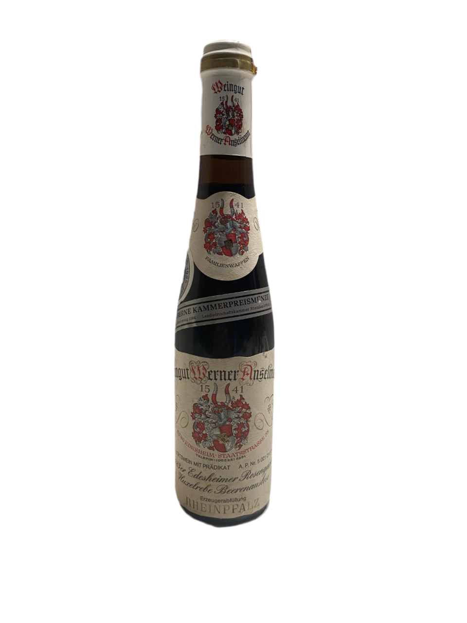 Very exclusive - Weingut Werner Anselmann Edesheimer Rosengarten Huxelrebe Beerenauslese 1983