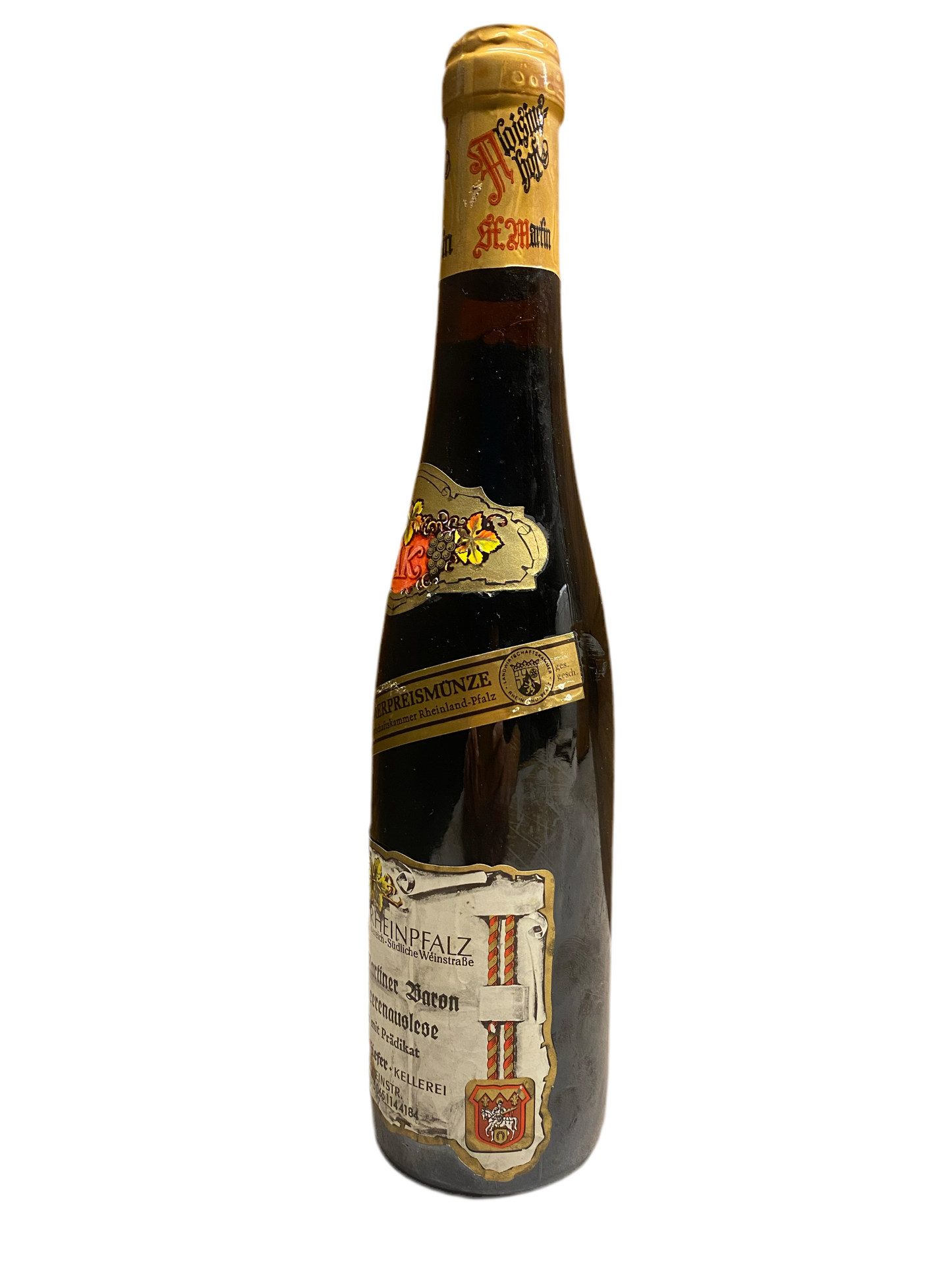 Zeer exclusief Weingut Aloisiushof St. Martiner Daron Rulander Beerenauslese 375ml, 1983 (kopie)