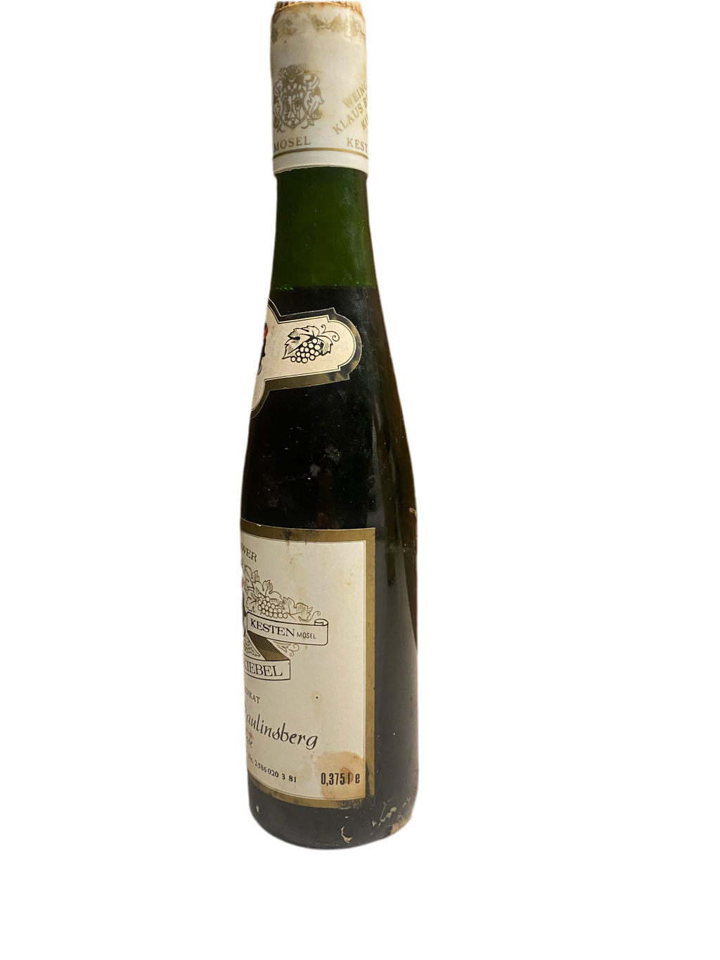 Zeer exclusief Weingut Klaus Brosch Kiebel 1980er Kestener Paulinsberg Eiswein Auslese IJswijnen