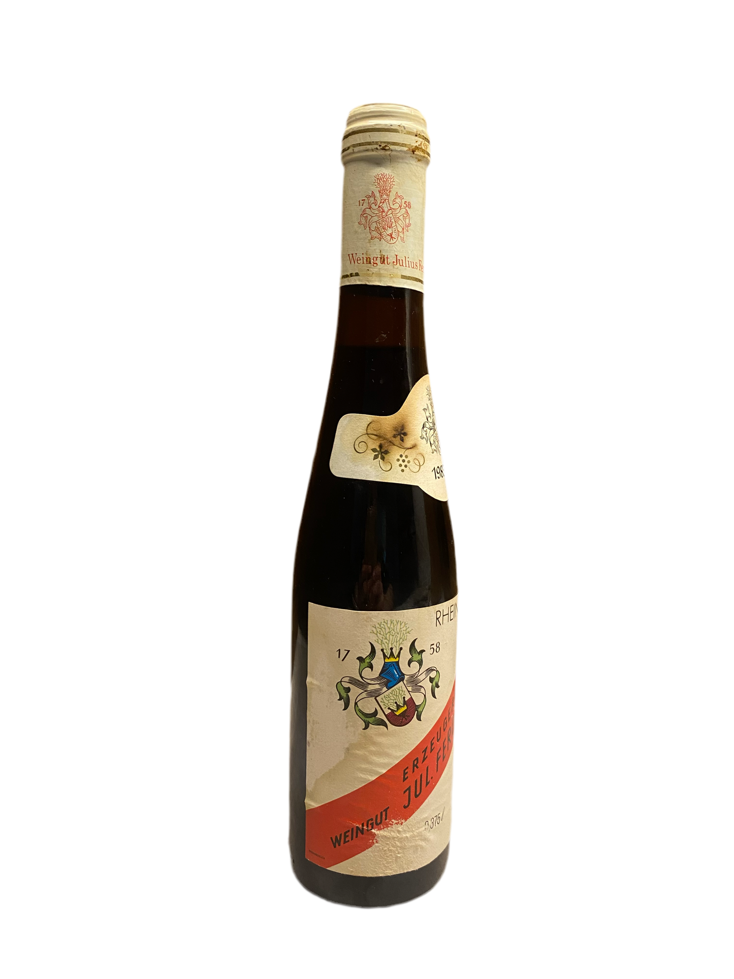 Very exclusive Weingut Julius Fred. Kimich Deidesheim Ehrenfelser Eiswein, 375ml, 1983