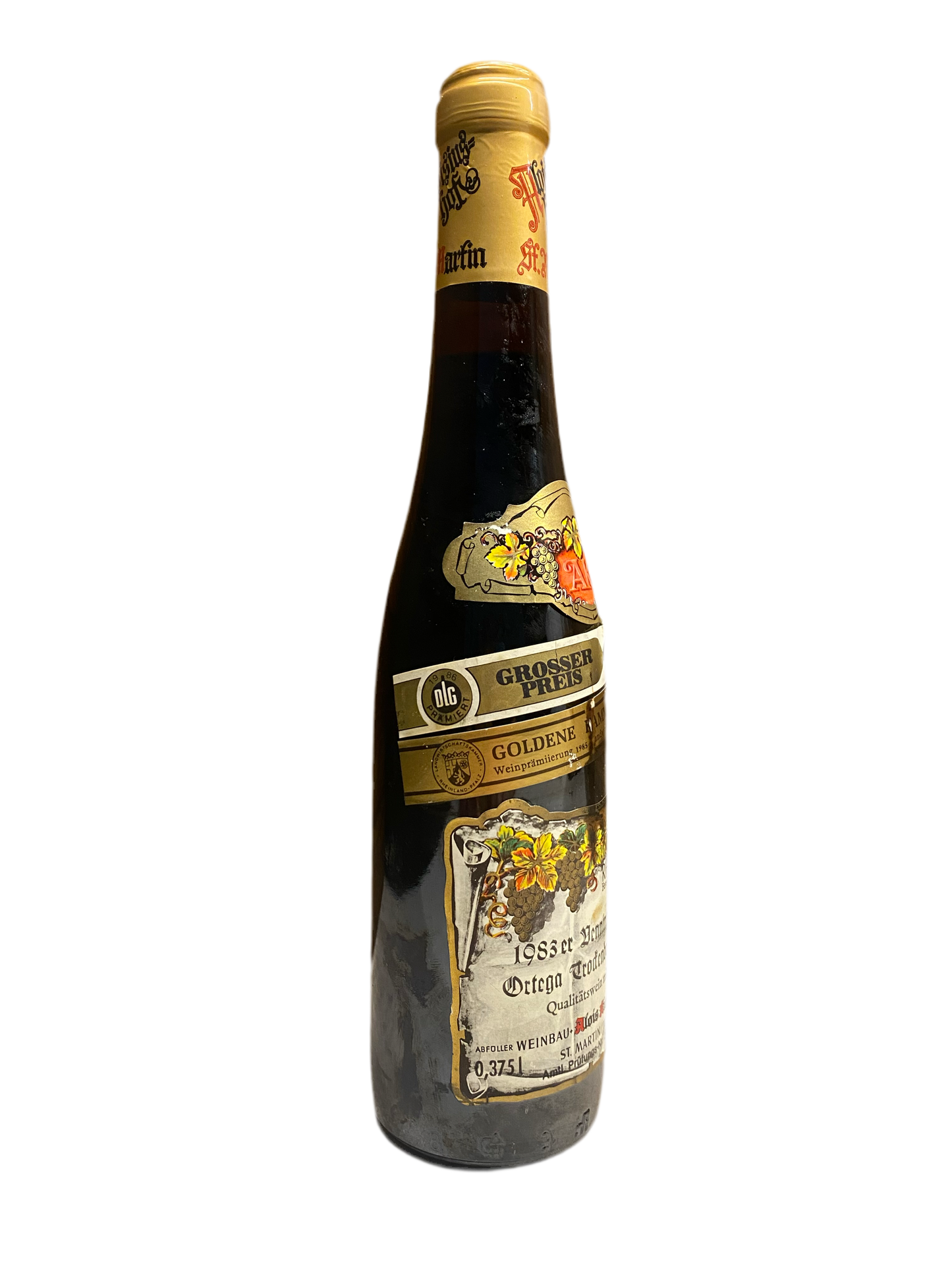 Zeer exclusief Weingut Aloisiushof Denninger Doltoe Ortega Trockenbeerenauslese 375ml, 1983