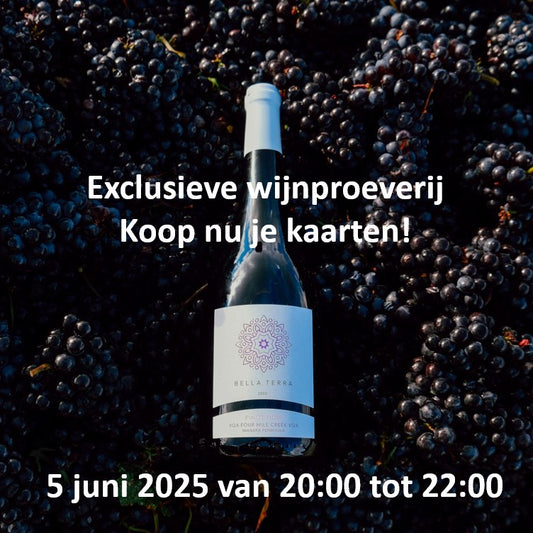 Exclusieve Canadese wijnproeverij - Donderdag 5 juni 2025 van 20:00 tot 22:00 - Kaart 1 persoon