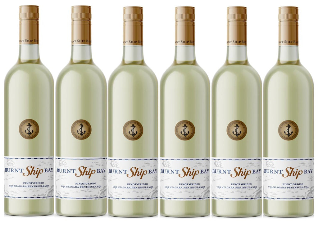 6 flessen Burnt Ship Bay Pinot Grigio 2024 - Maximale korting van 25%