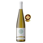 Fles Wild Ferment Riesling 2020 uit Niagara-on-the-Lake, met aroma’s van oranjebloesem, kamperfoelie en citrus, gefermenteerd met inheemse gisten voor een complexe en rijpingswaardige witte wijn.