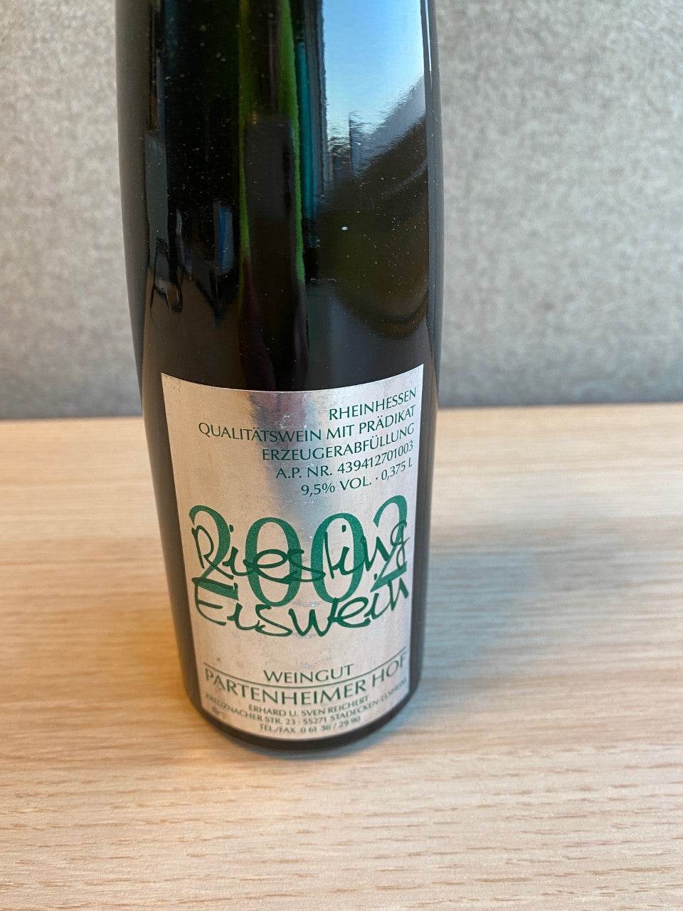 Zeer Exclusief! Riesling eiswein - Weingut Partenheimer Hof 2002 IJswijnen