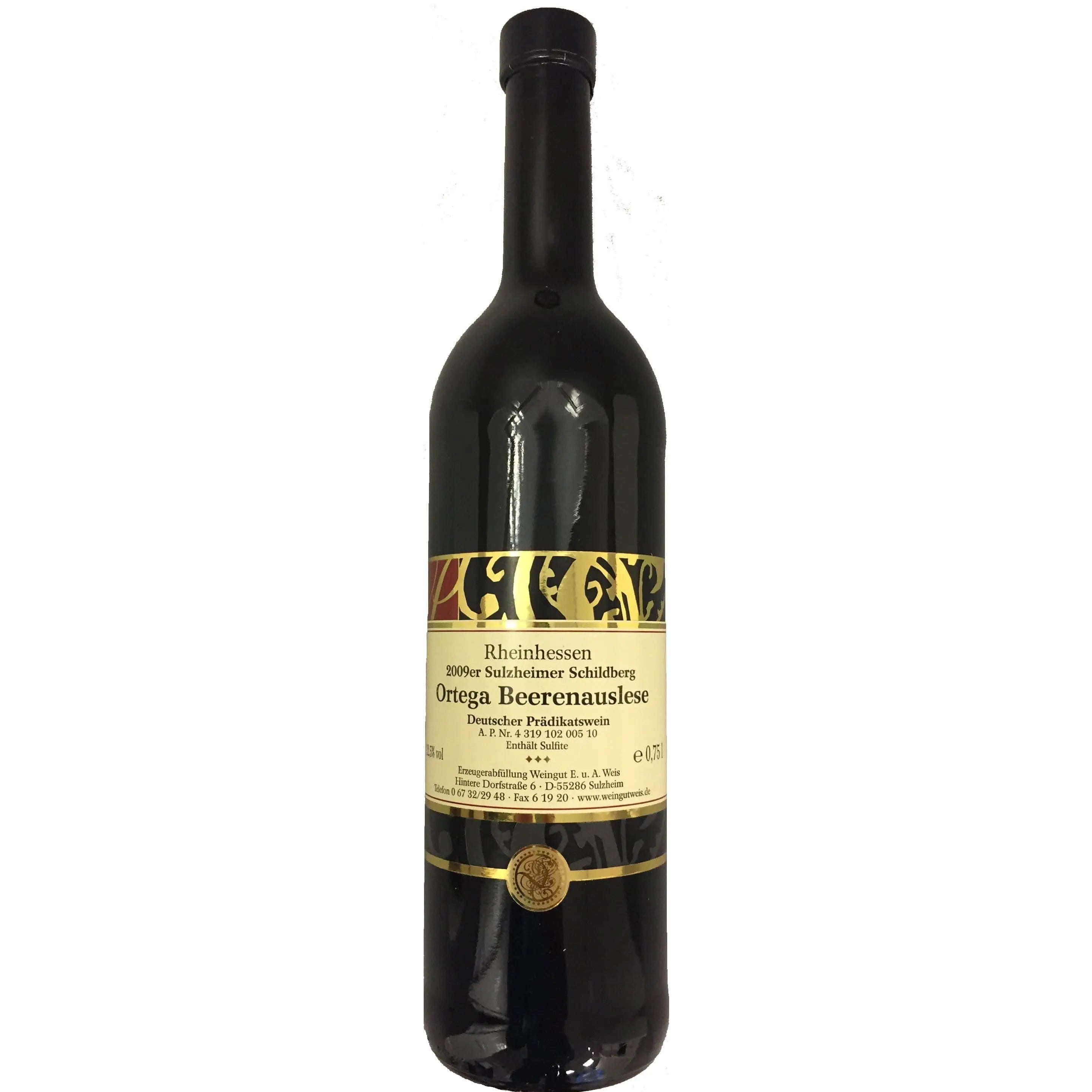 Beerenauslese - dessertwijn van het wijnhuis Ortega uit Rheinhessen Duitsland